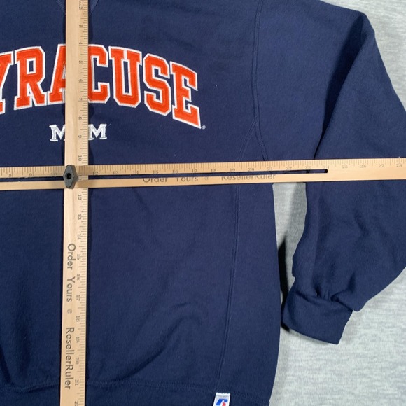 Syracuse Orange Sweatshirt Womens Medium Navy Blue NCAA College Crewneck Mom - Picture 6 of 9